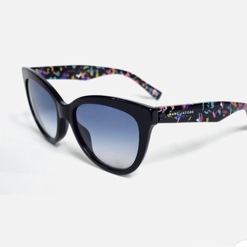 Marc Jacobs Black Sunglasses with Multicolor Accents
